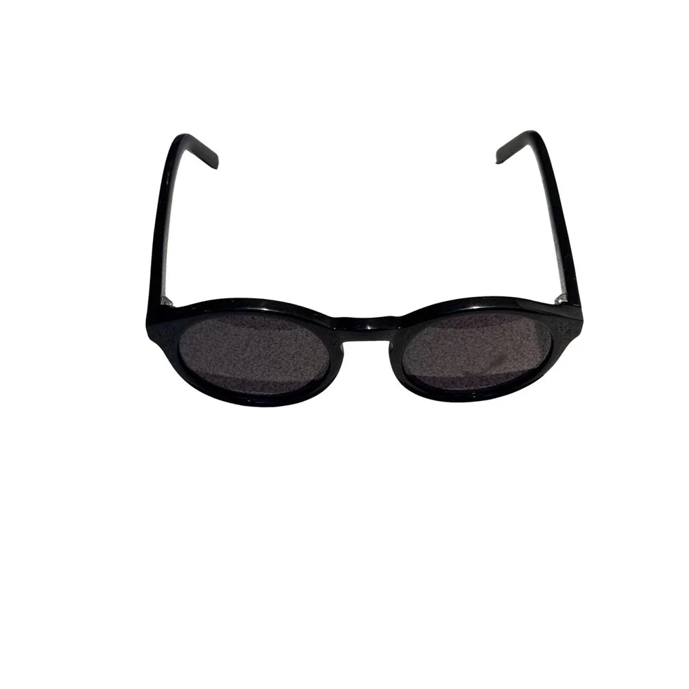 Monokel Eyewear Barstow Black Round Sunglasses Handcrafted